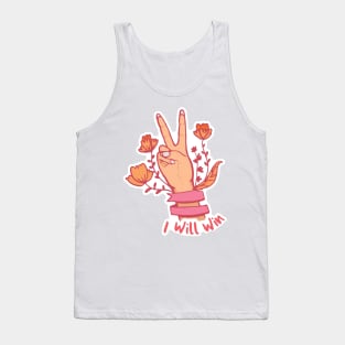 I will win - breast cancer awareness Tank Top